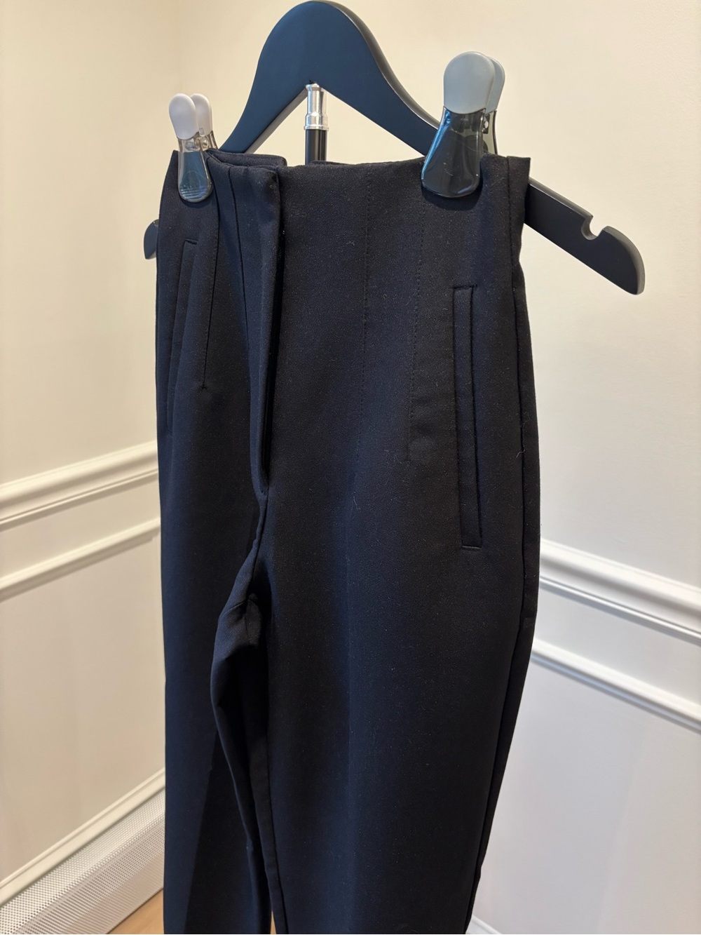 Zara Black Cropped Tailored Women's Pants - Picture 3 of 7